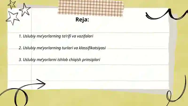 Uslubiy meʼyorlar 2