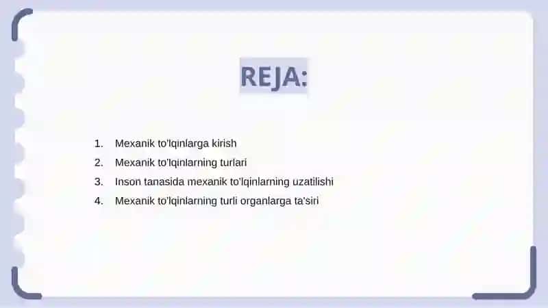 Mexanik to’lqinlarning inson organizmiga ta’siri 2