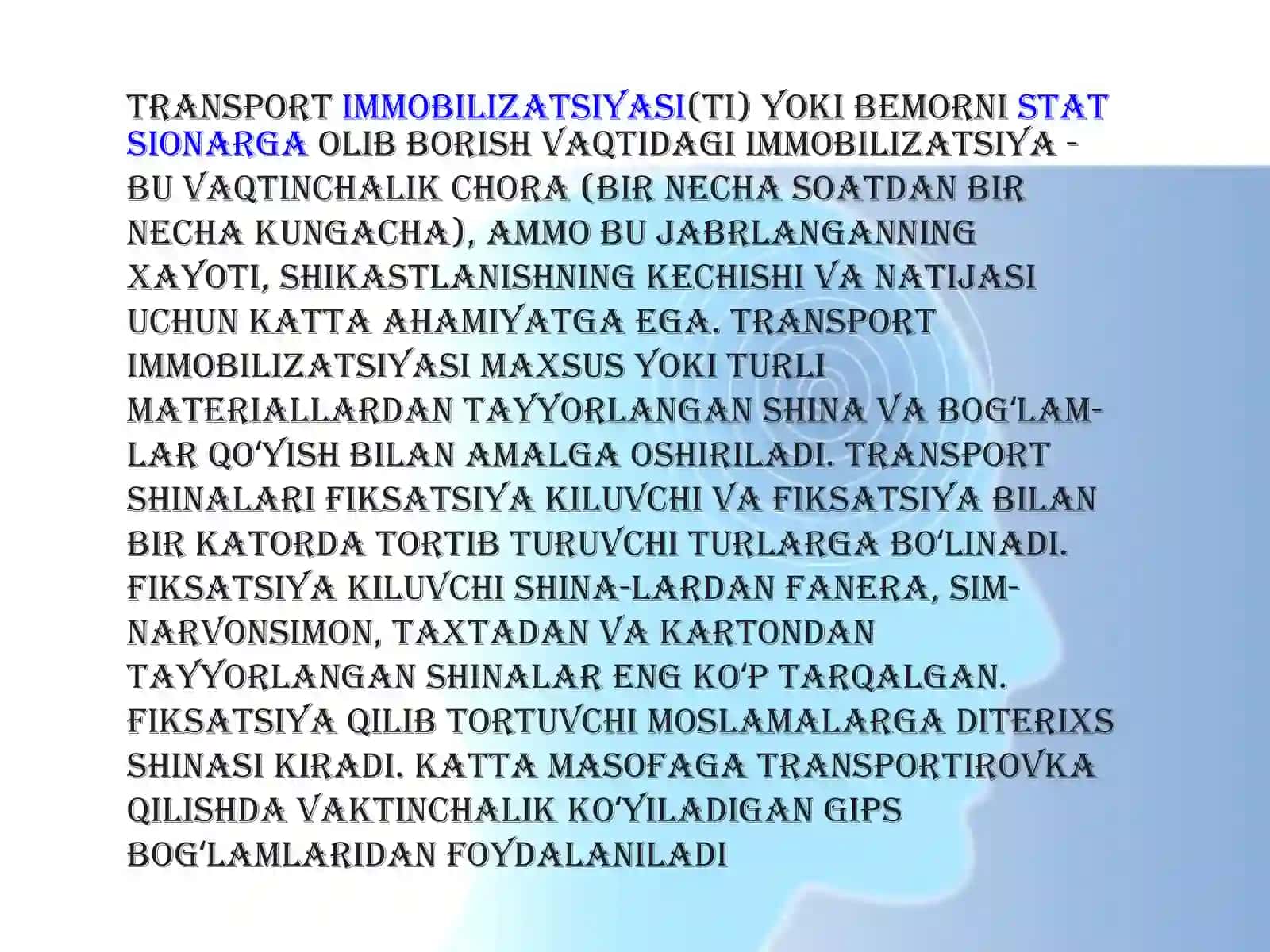 Tranportimmobilizatsiyasi 2