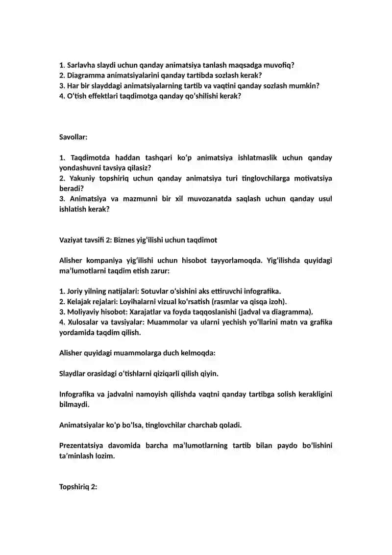 Axborot texnologiyasi kazus 2