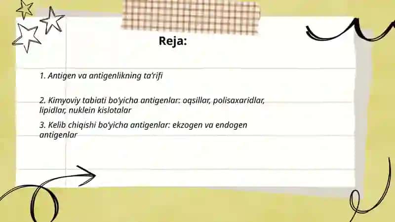 Antigenlar va ularning tasnifi 2