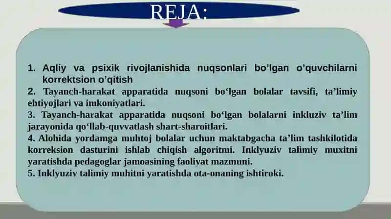 Tayanch-harakat apparatida nuqsoni bo‘lgan bolalar uchun inklyuziv ta’lim strategiyalari vaularniamalga oshirish shart-sharoitlari 2