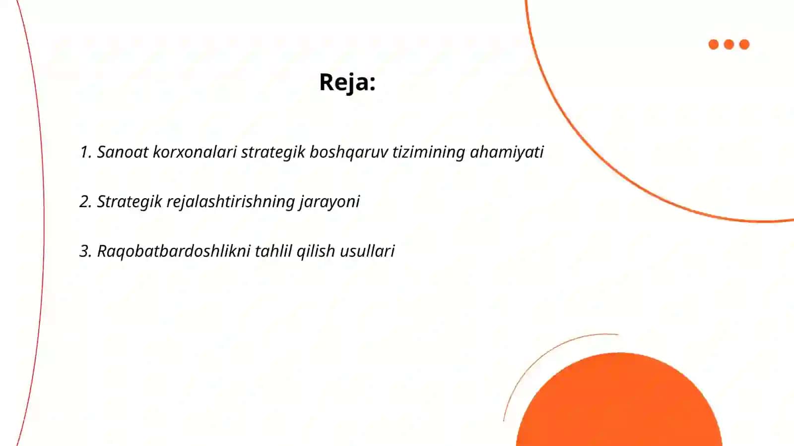 Sanoat korxonalari strategiyasini amalga oshoriah jarayonini strategik boshqarish tizimi 2