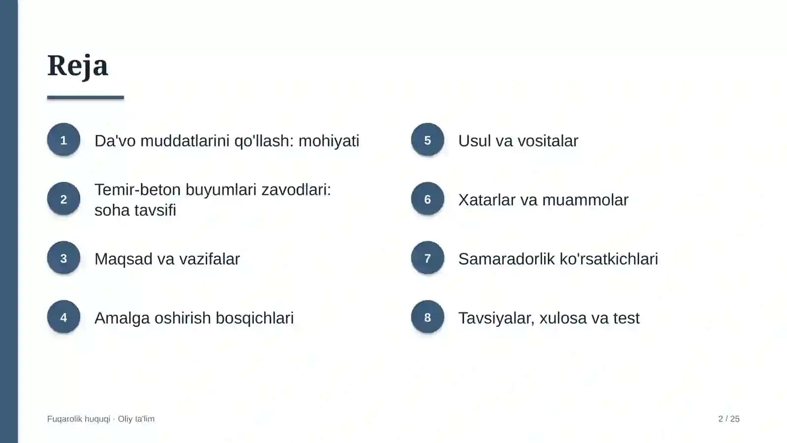 temir beton buyumlari zavodlarida da'vo muddatlarini qo'llash 7151 2