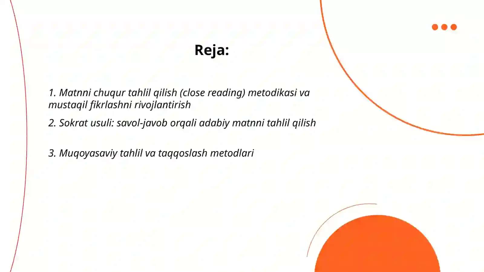 Adabiy ta'lim metodlarining amaliyotga tatbiqi 2