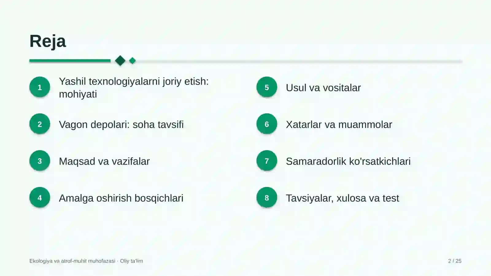 vagon depolarida yashil texnologiyalarni joriy etish 5591 2