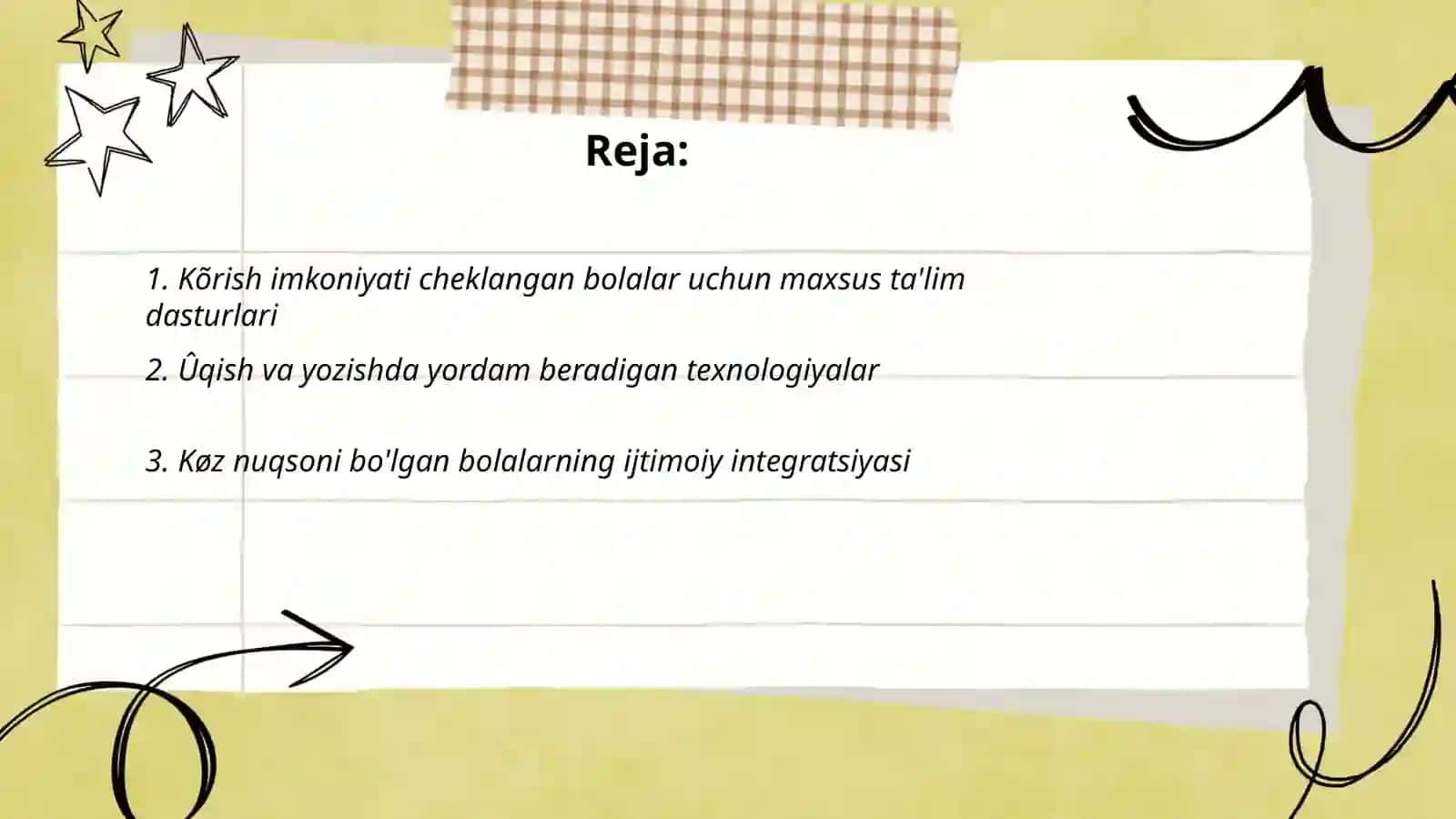 Kõrish imkoniyati cheklangan bolalar uchun maxsus ta'lim dasturlari 2
