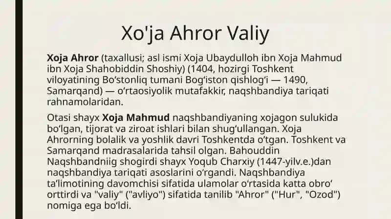 Xo'jaAHRORVALIy 2