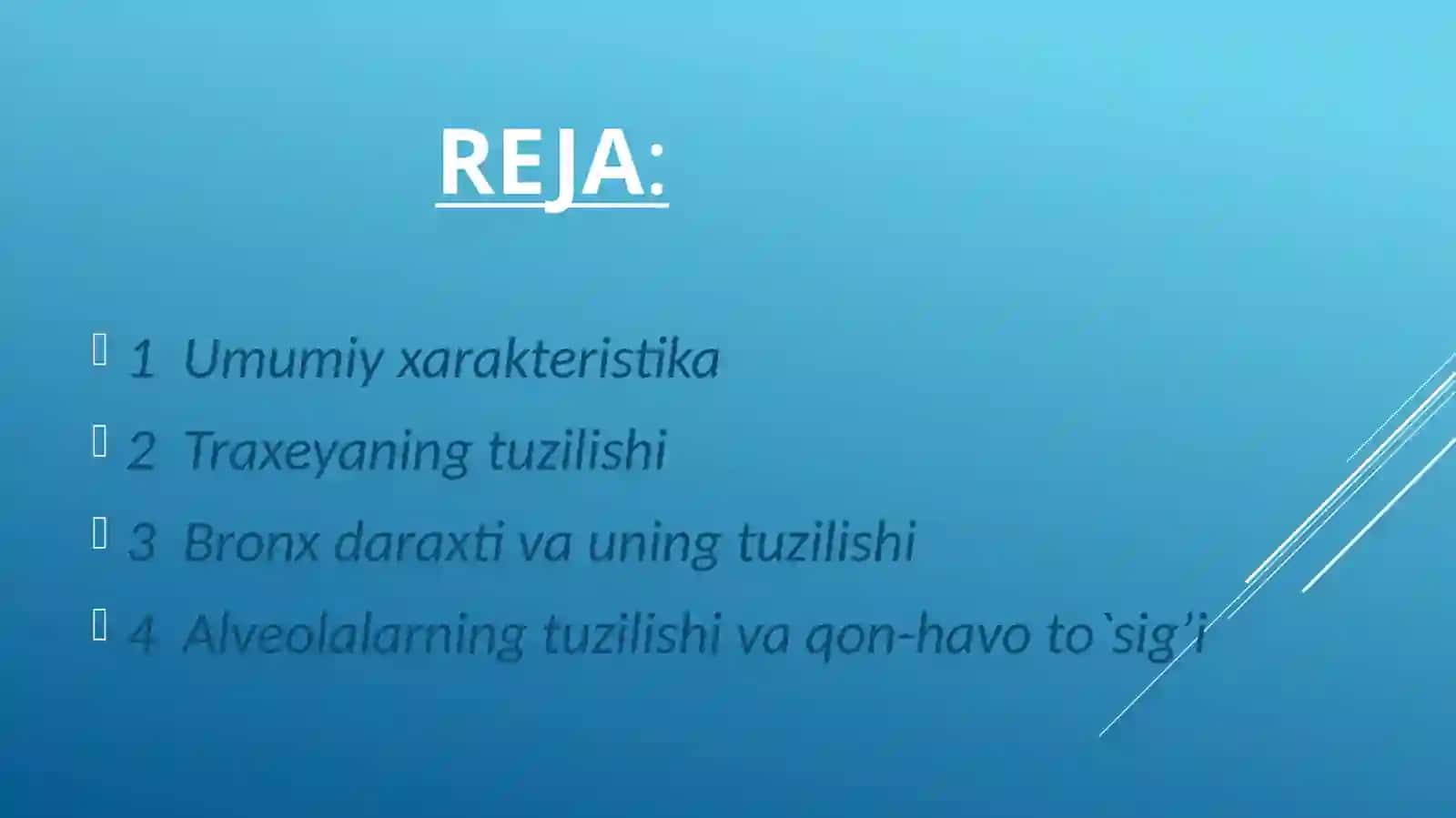 Nafas olish sistemasi 2