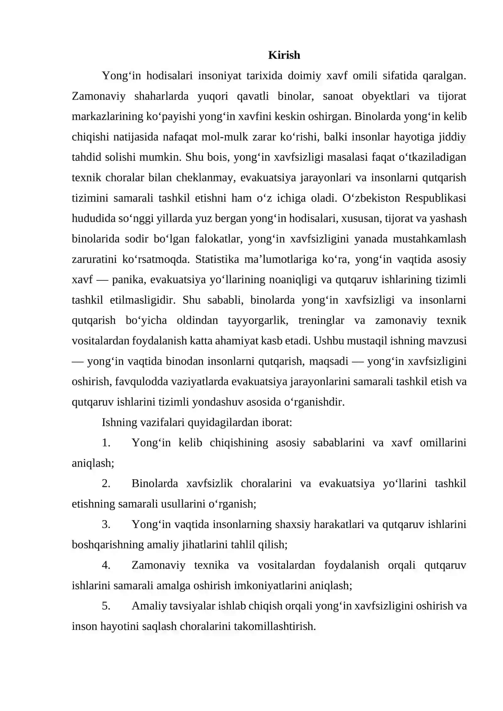 Yong‘in hodisalari insoniyat tarixida doimiy xavf omili 2