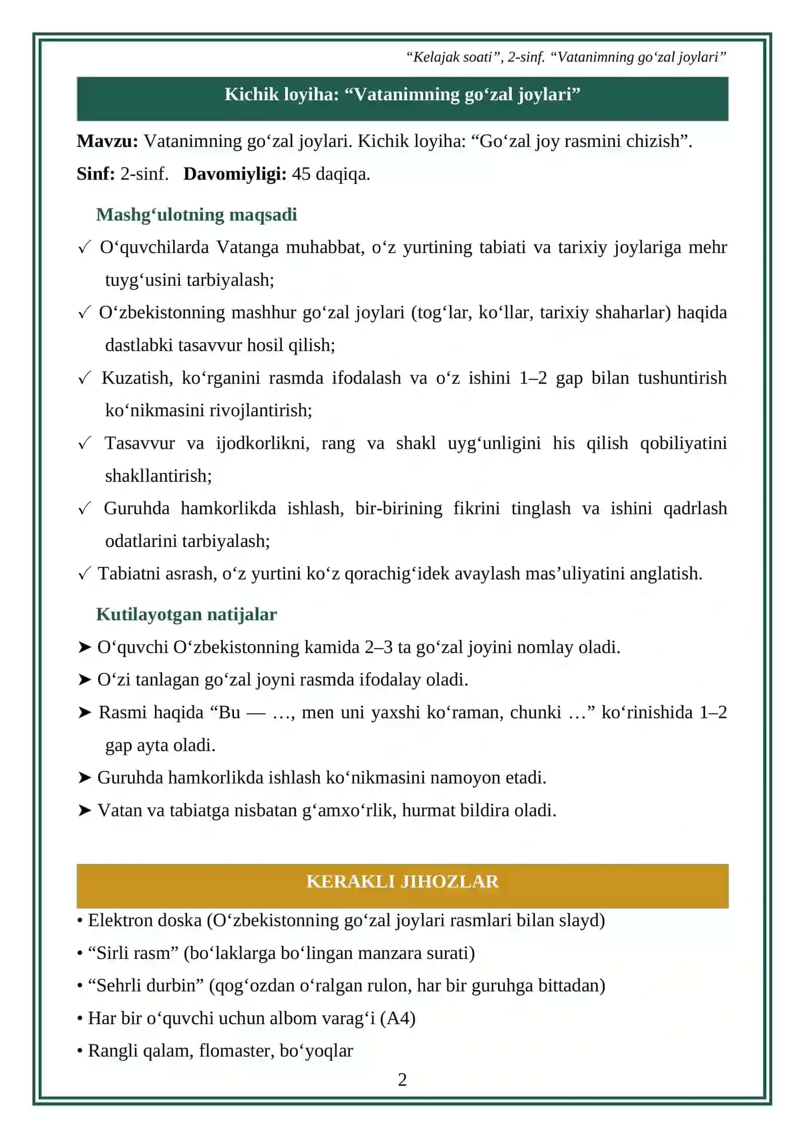 Vatanimning go‘zal joylari 2