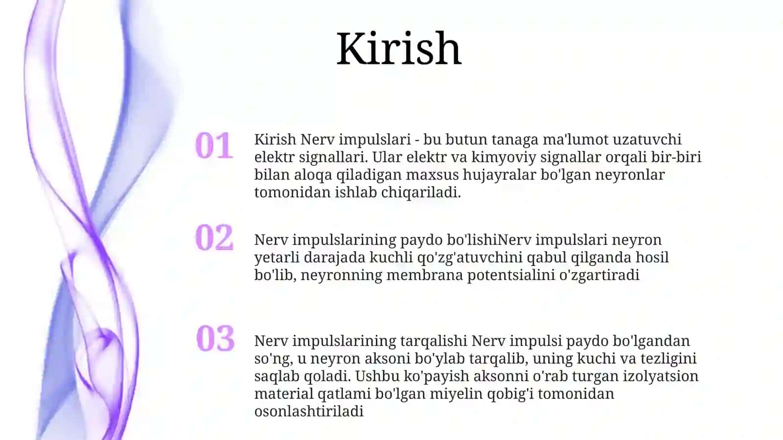 Neyronlarda Nerv Impulslarini Hosil BoʻLish Mexanizmlari 2