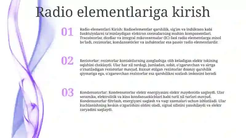 Radioelementlar 2