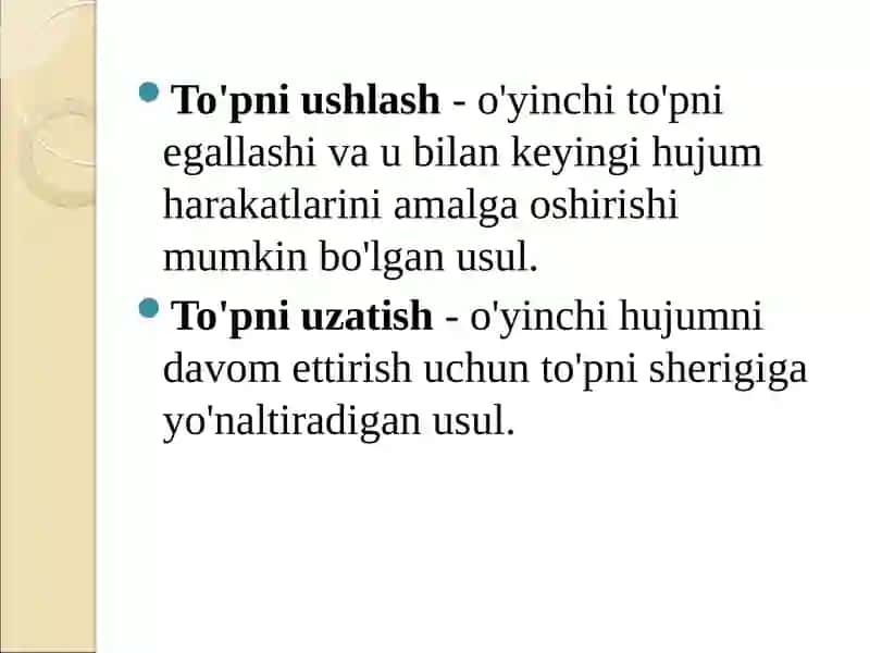 Basketbolo’yinida asosiy turish holatlari, himoya xolati harakatlanish texnikasi 2
