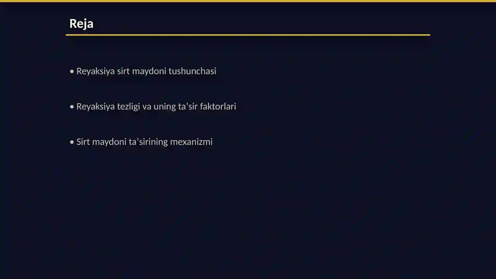 Reyaksiya sirt maydoni taʼsir va yana bitta mavzu Reyaksiya tezliga bosimdi taʼsiri 2