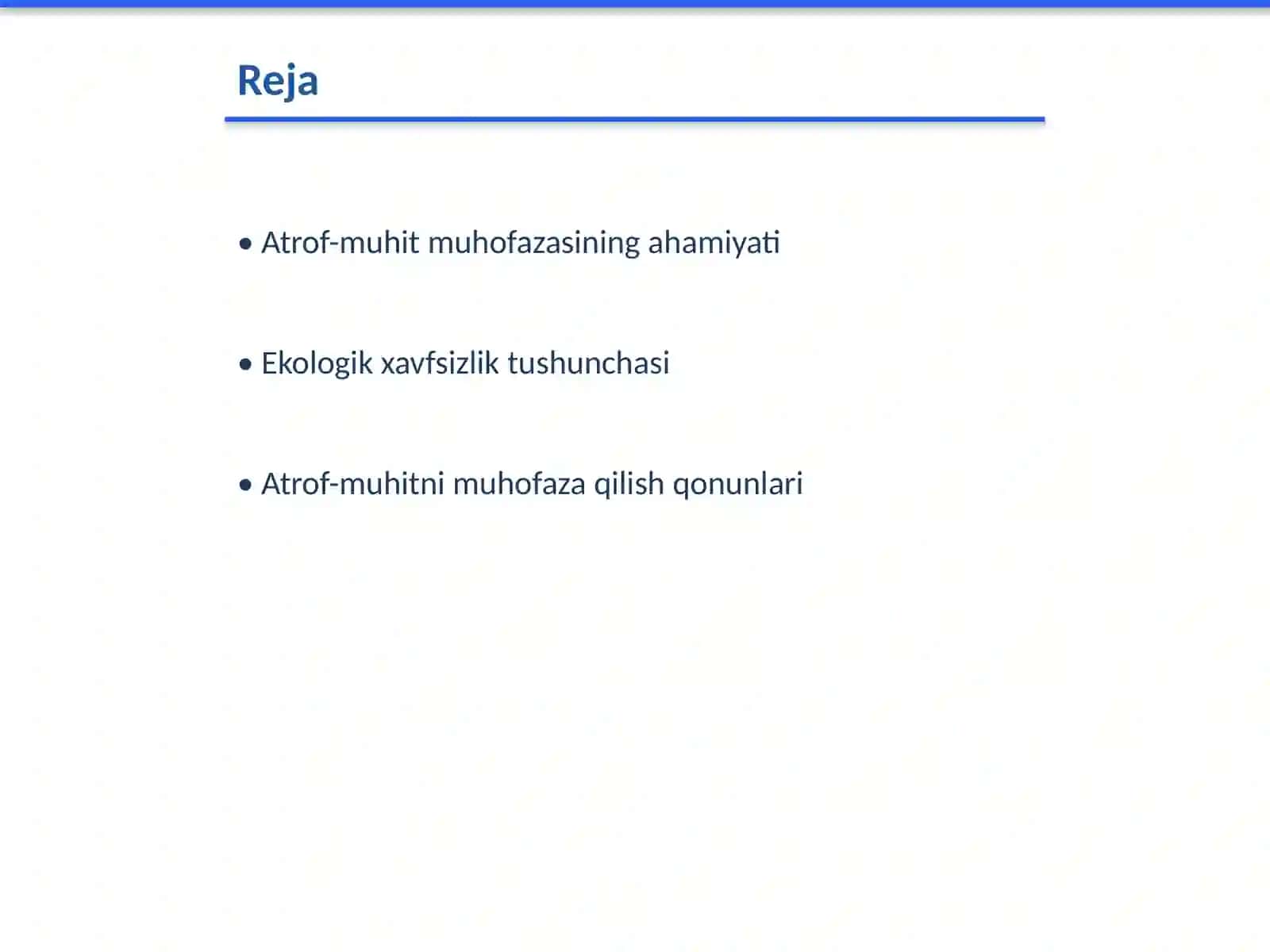 Atrof-muhitni muhofaza qilish va ekalogik xafsizlik talablari 2