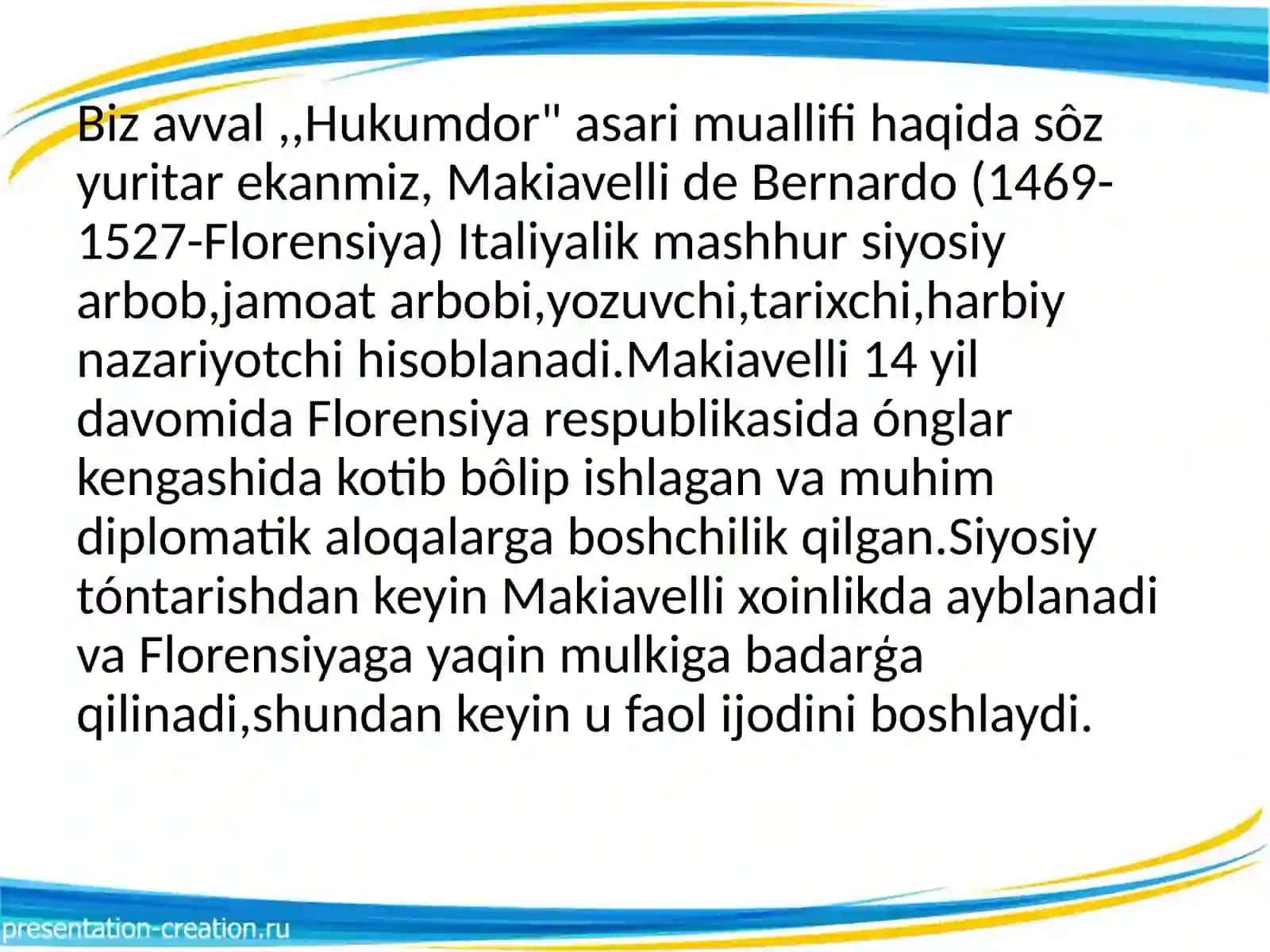 NIKKOLO MAKIAVELLI,,HUKUMDOR" 2