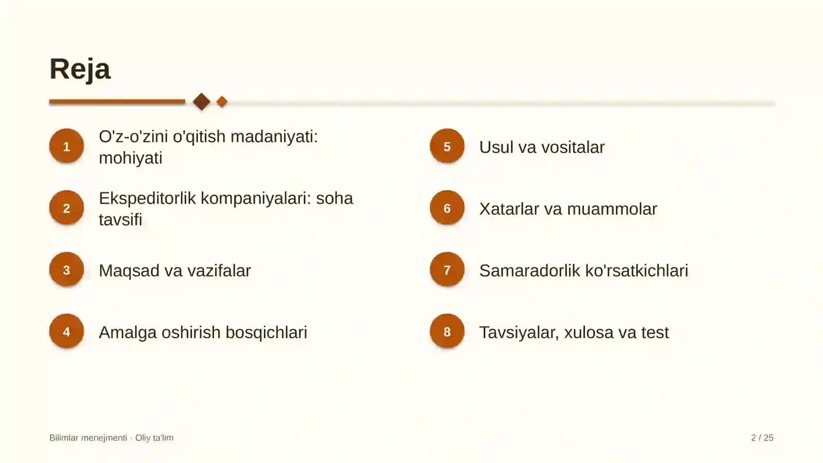 ekspeditorlik kompaniyalarida o'z o'zini o'qitish madaniyatini rivojlantirish 1510 2