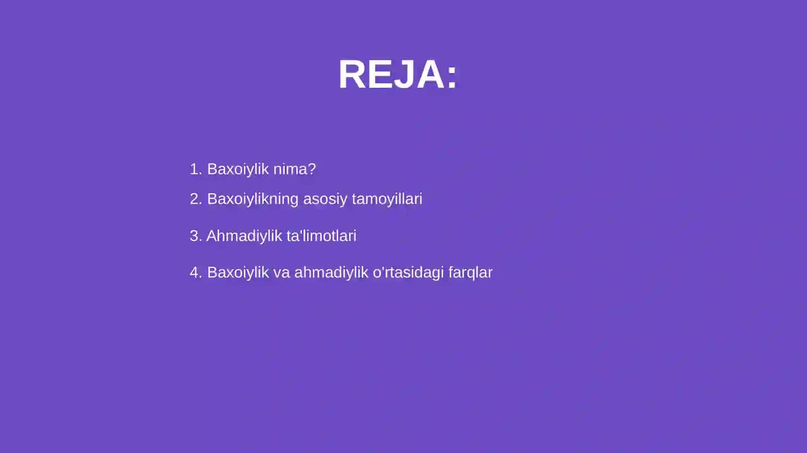 Baxoiylik va ahmadiylik 2