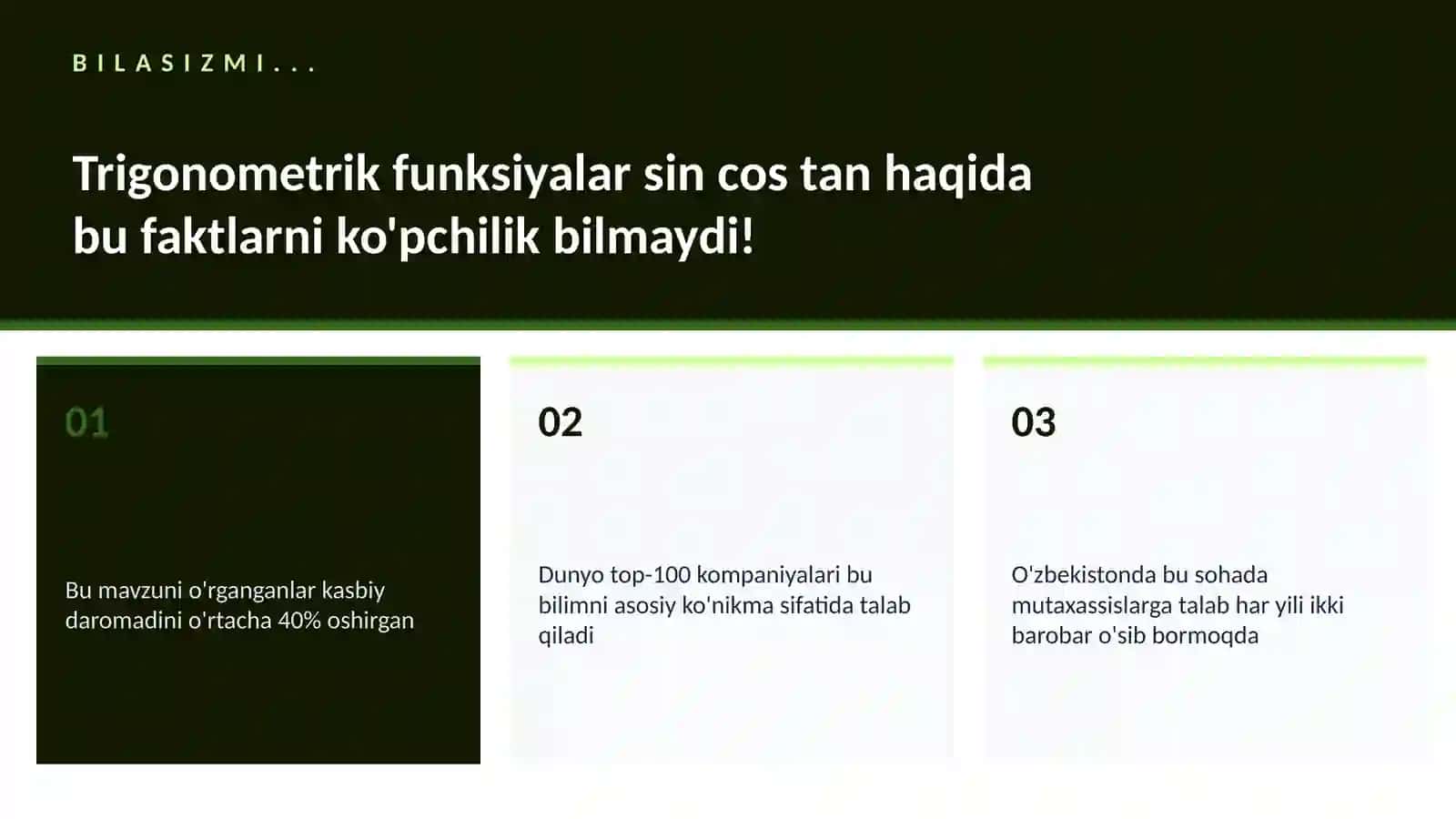 Matematika - Uy vazifalari 2