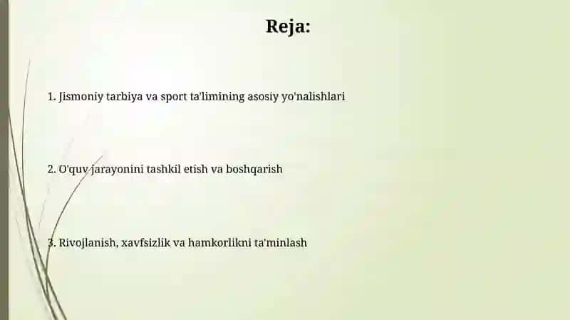 Jismoniy tarbiya va sport ta'limi 2
