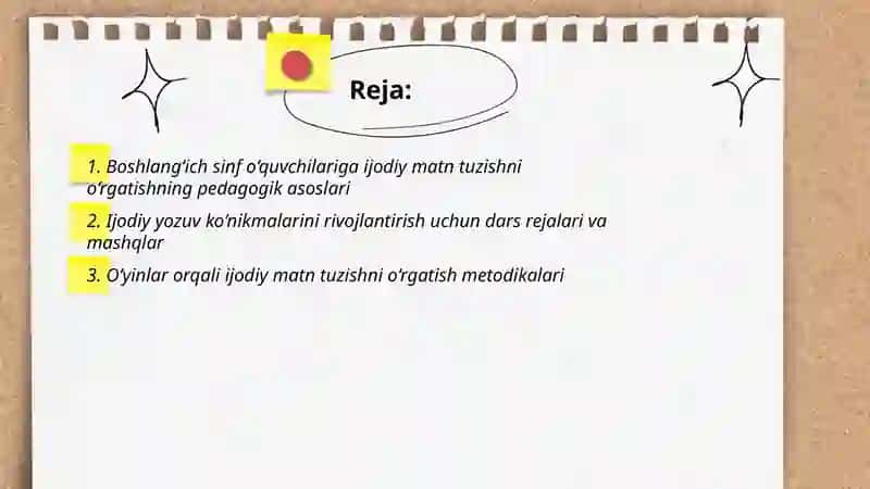 Boshlang’ich ta’lim jarayonida oʻquvchilarni ijodiy matn tuzishga oʻrgatish 2