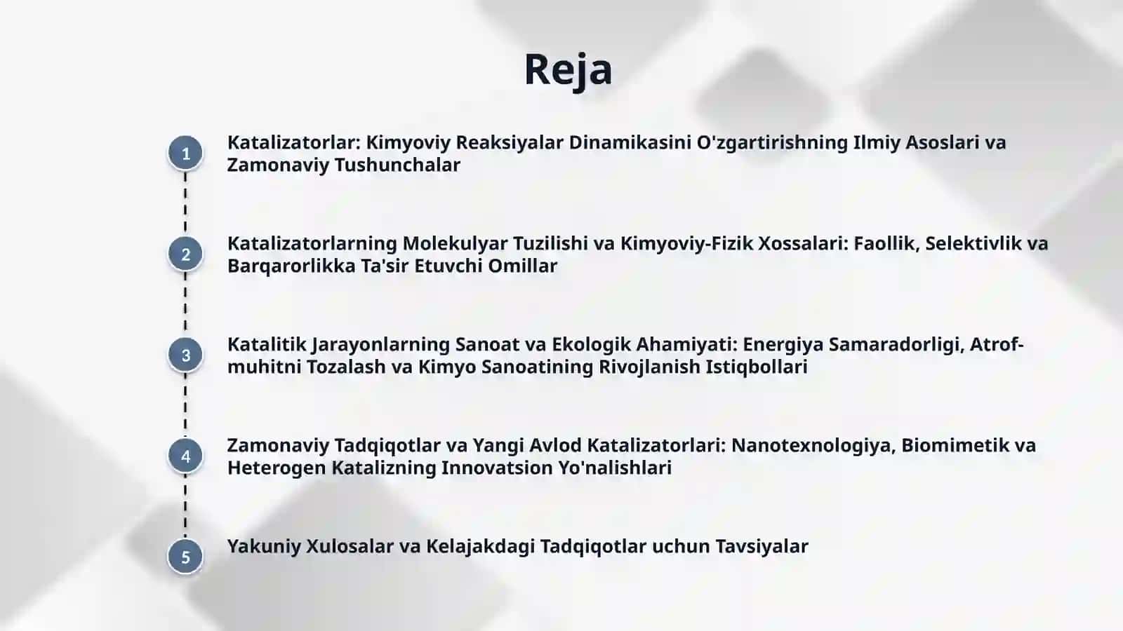 Katalizatorlar va ularning xossalari 2