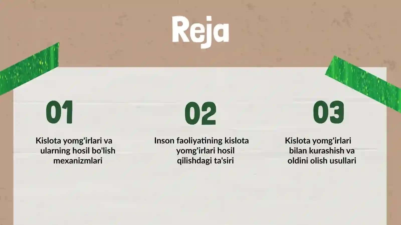 Kislota yomg'irlari va ularning hosil bo'lishida inson omilining roli 2