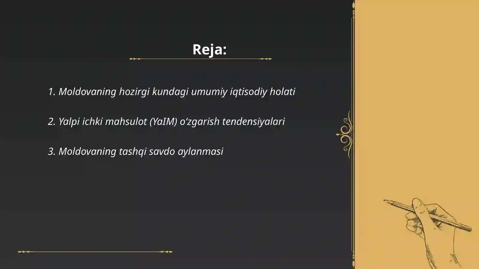Moldovaning hozirgi kundagi umumiy iqtisodiy holati 2
