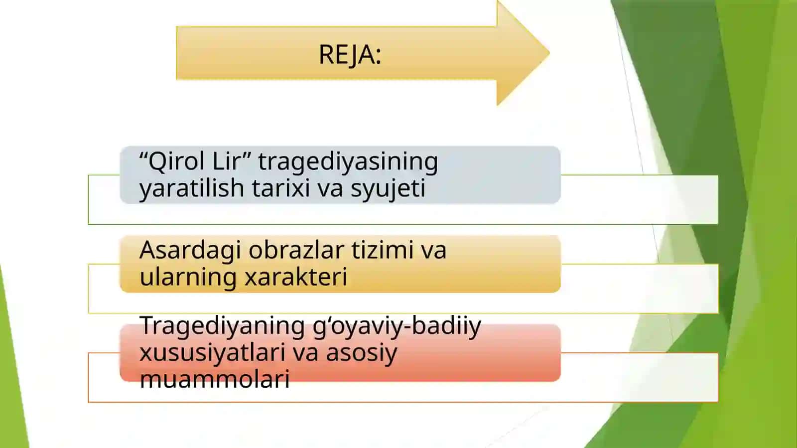 Shekspirning Qirol Lir tragediyasi tahlili 2