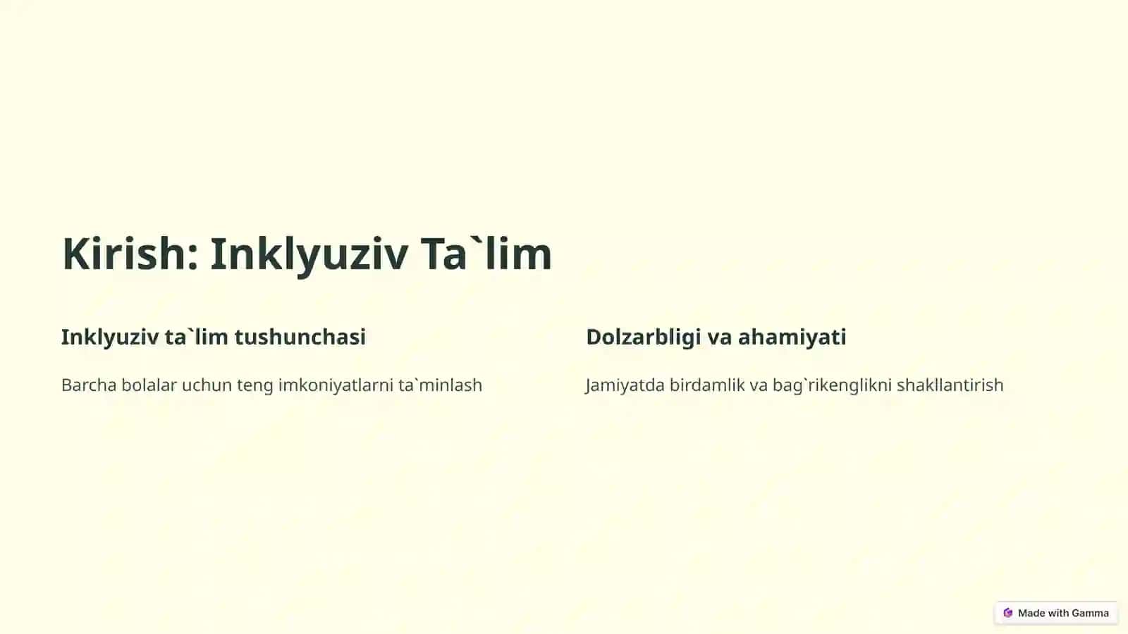 Inklyuziv ta`limni tashkil etishdagi muammo va yechimlar 2