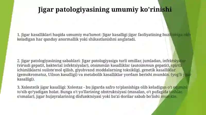 Ovqatlanish Buzilishi Jigar Patologiyasining Sabablari 2