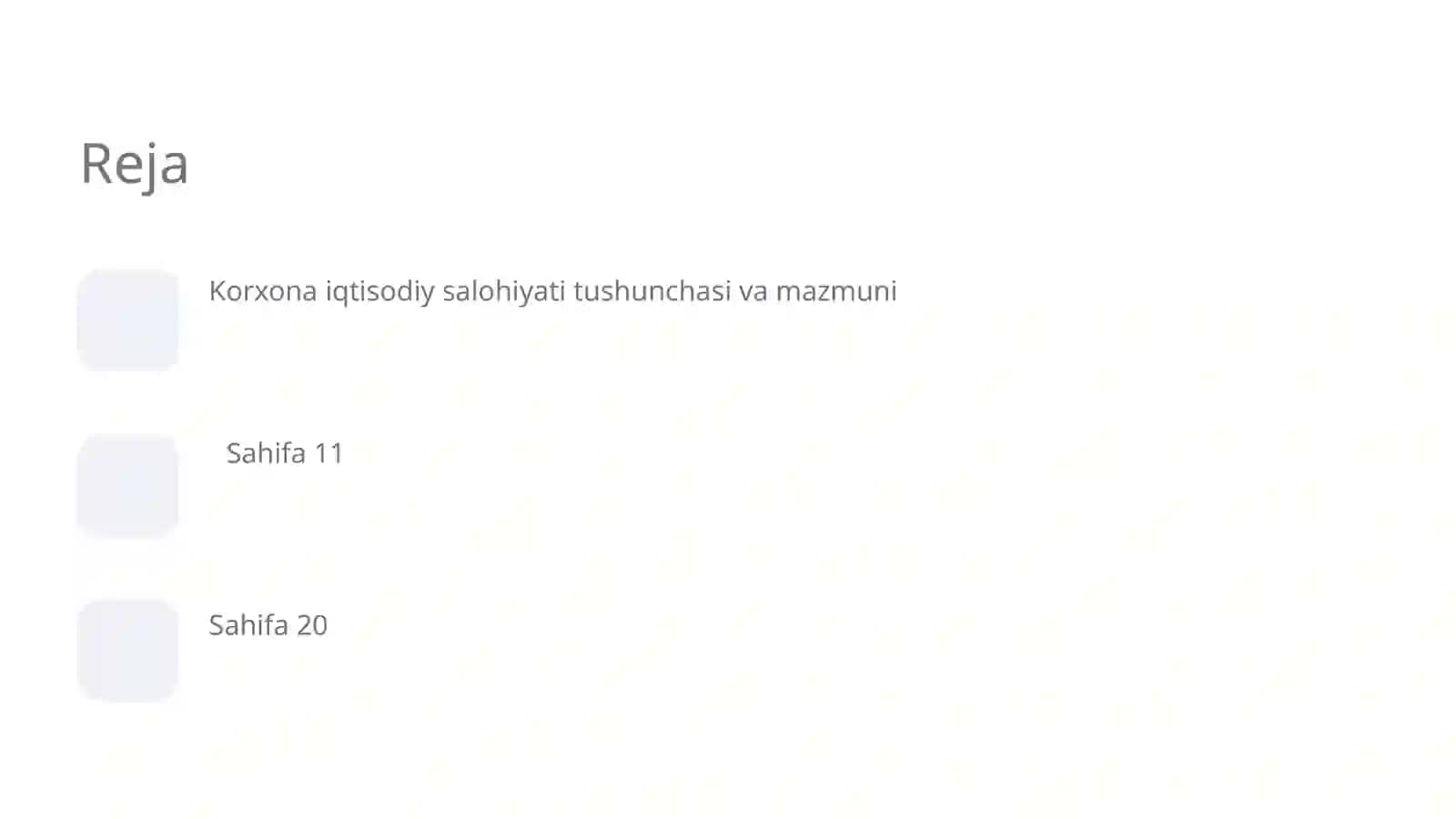Korxona iqtisodiy salohiyatining nazariy asoslari 2