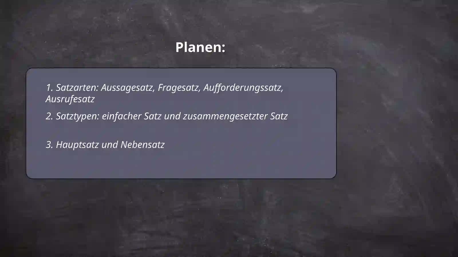 Syntax. Der Satz 2