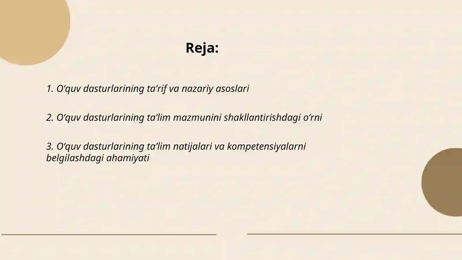 Oʻquv dasturlarining taʼlim jarayonidagi oʻrni va ahamiyati 2