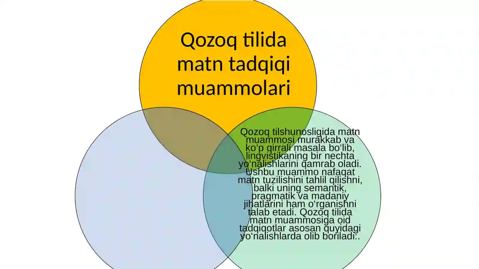Hozirgi turkiy tillar (qozoq, qirg‘iz, turkman)da matn tadqiqi muammolari 2