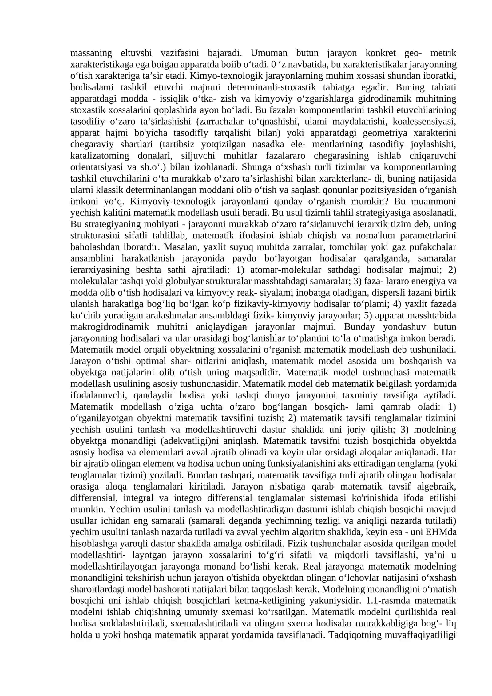 Kimyo texnologiya tizimlari. Kimyoviy korxonaning ierarxik strukturasi 2