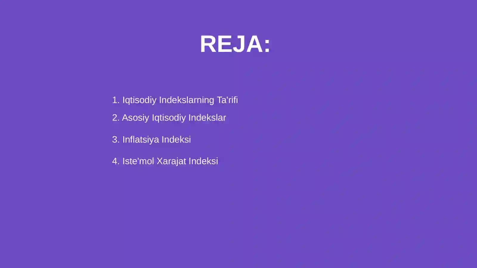Iqtisodiy indekslar 2