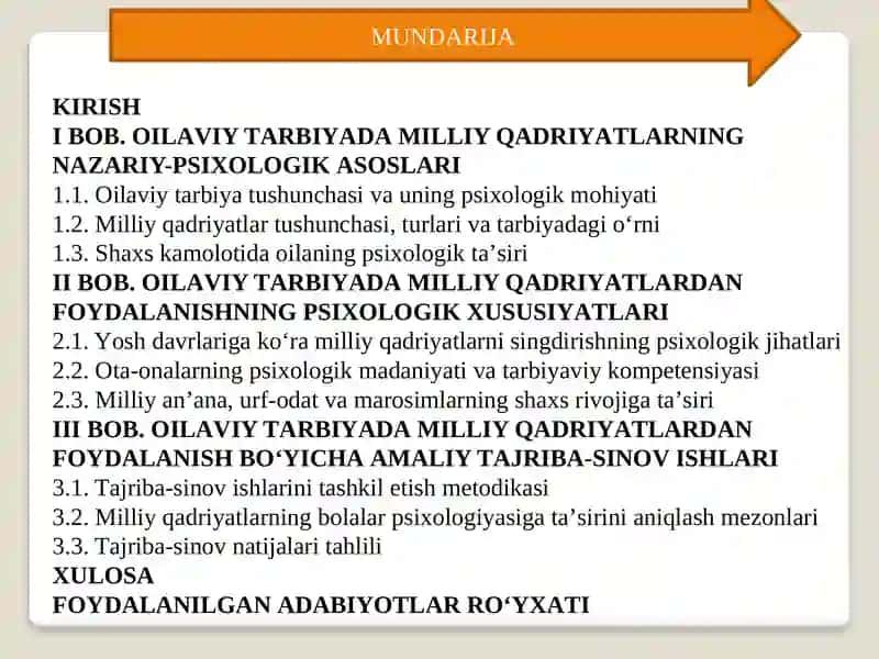 ОILАVIY TАRBIYАDА MILLIY QАDRIYАTLАRDАN FОYDАLАNISHNING РSIXОLОGIK XUSUSIYАTLАRI 2