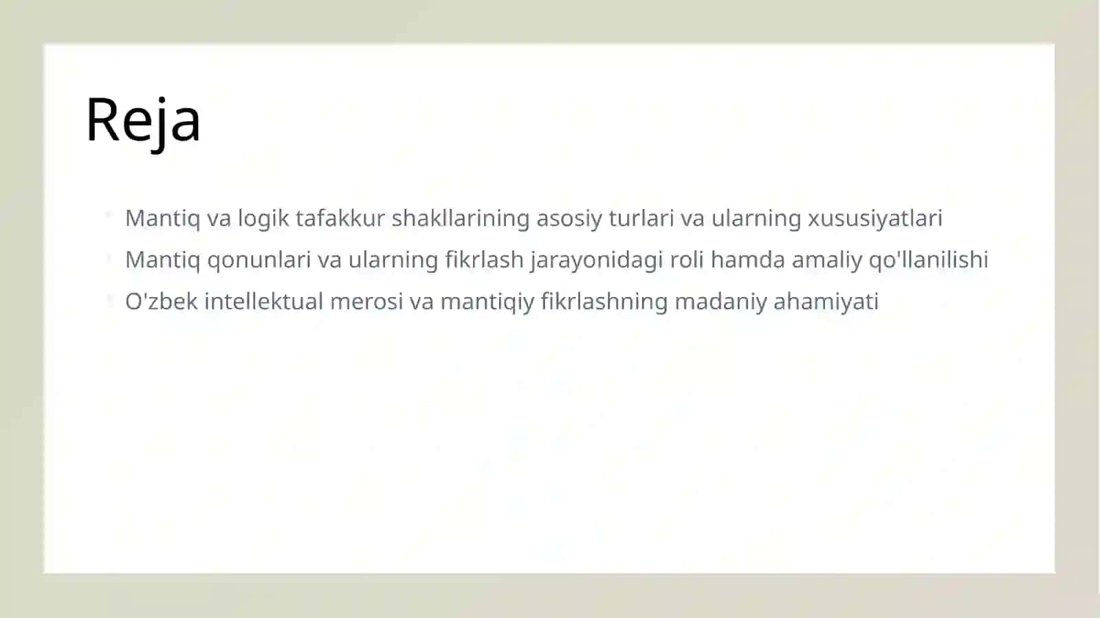 Mantiq va logik tafakkur shakllari va qonunlar 2