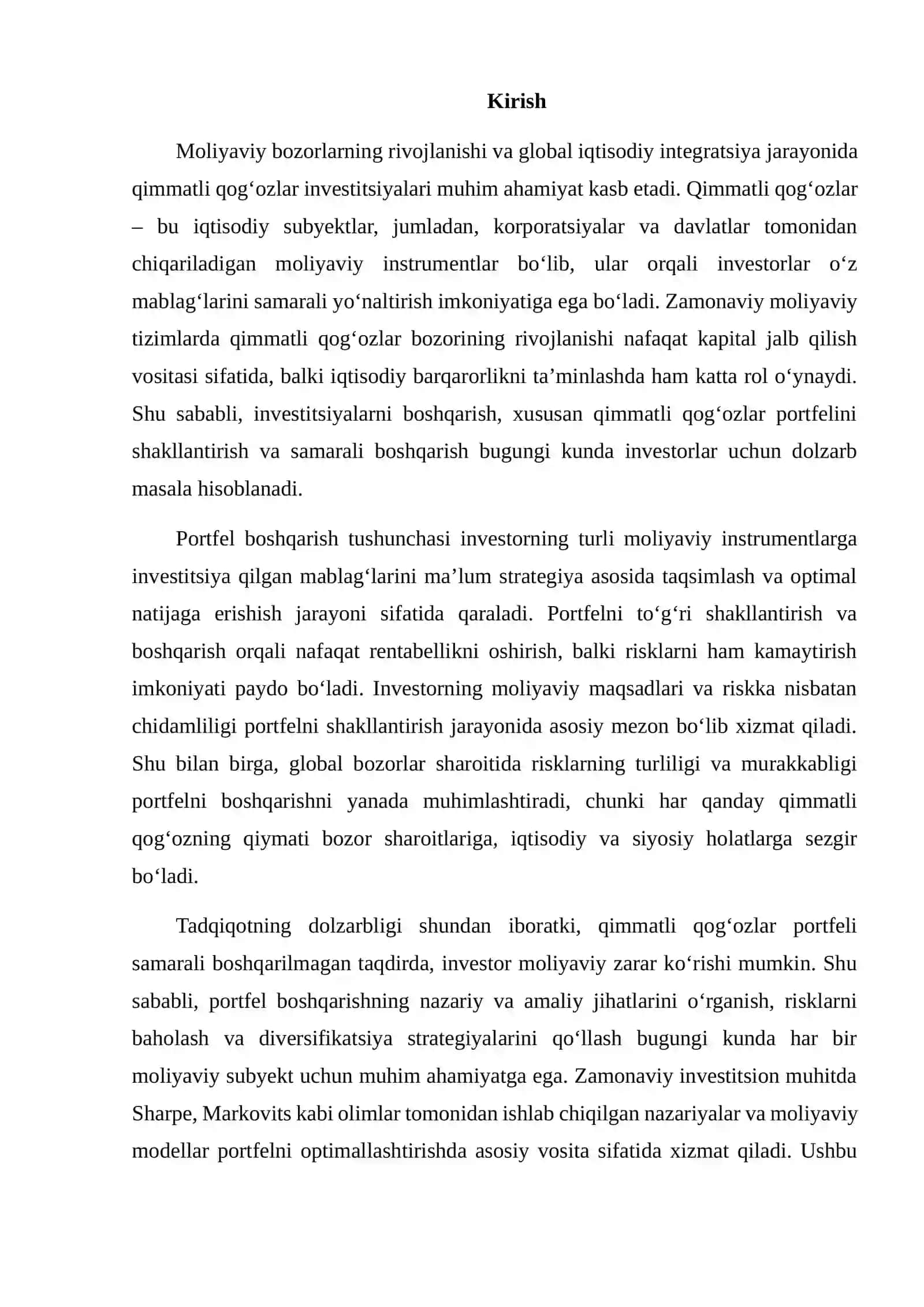 QIMMATLI QO‘GOZLAR PORTFELINI BOSHQARISH 2