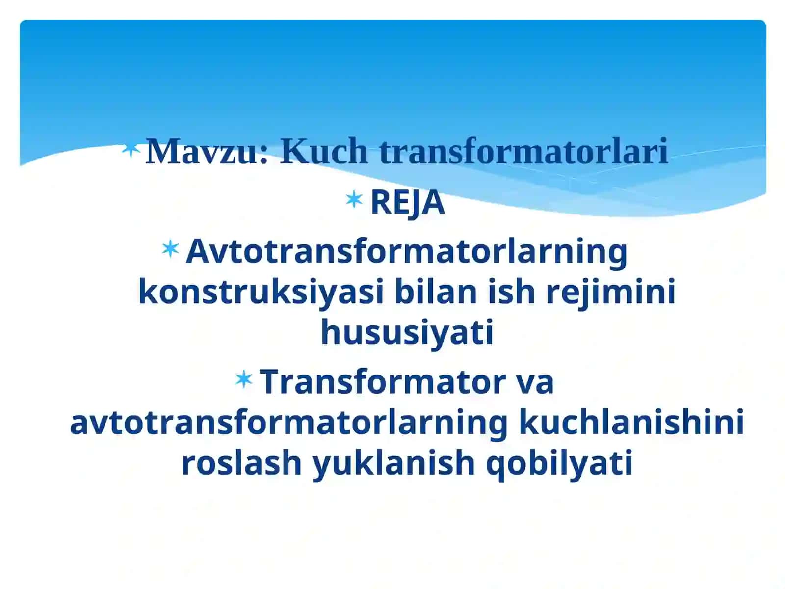 Kuch transformatorlari 2