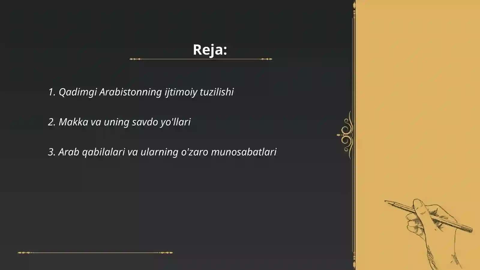 Qadimgi Arabistonning ijtimoiy tuzilishi 2