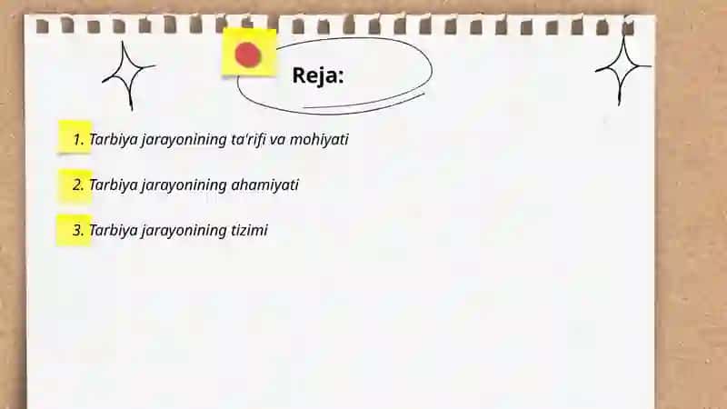 Tarbiya jarayonlari 2