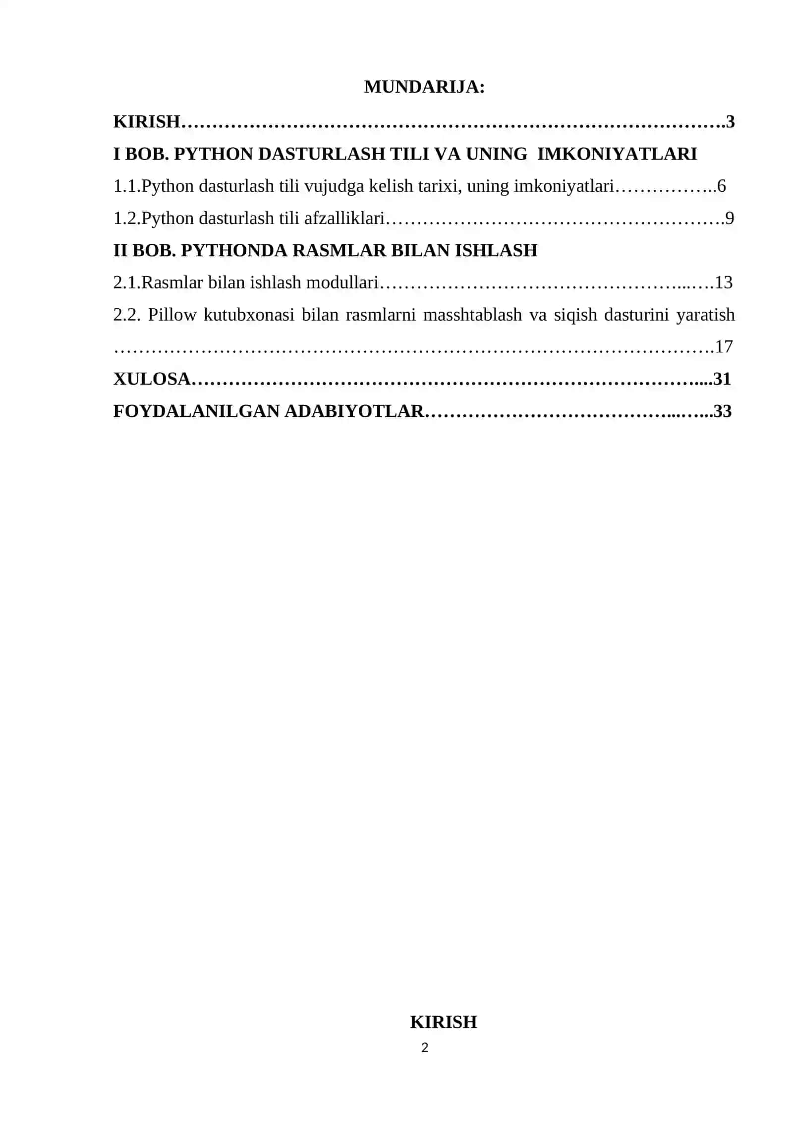 PYTHONDA RASMLARNI MASSHTABLASH VA SIQISH DASTURINI YARATISH (PILLOW) 2