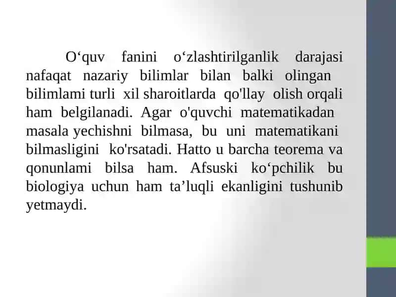 Biologiyadan masalavamashqlar 2