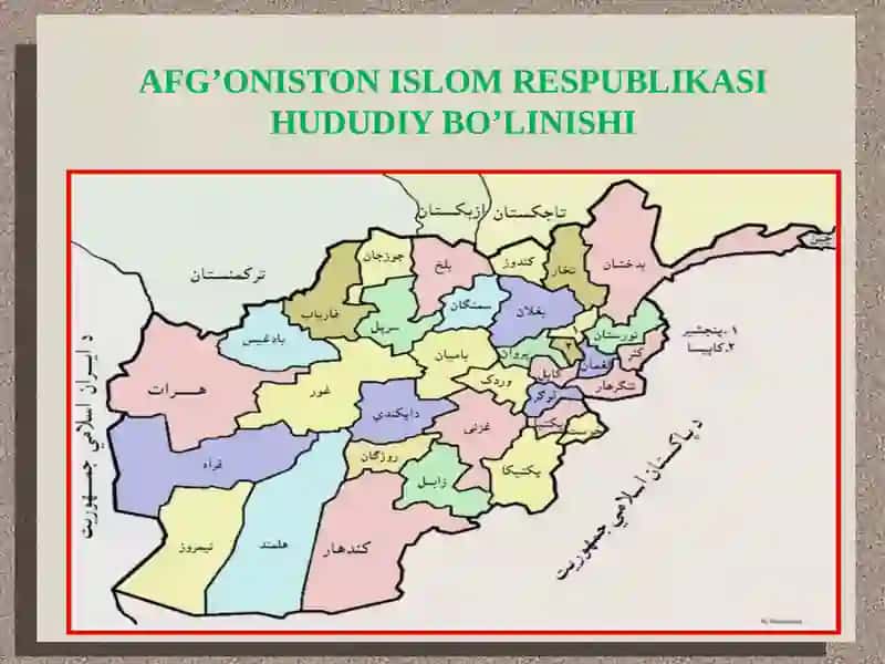 AFG’ONISTON ISLOM RESUBLIKASI 2