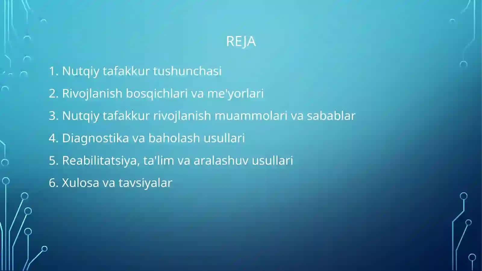 Nutqiy tafakkur rivojlanish muammolari 2