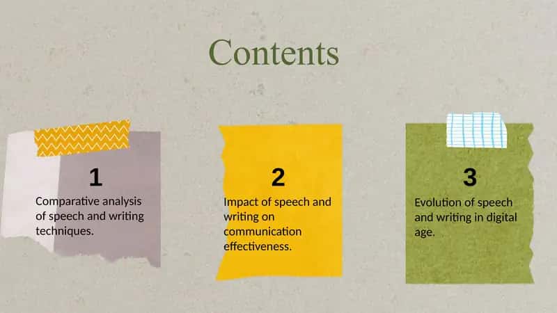Speech and writing 2