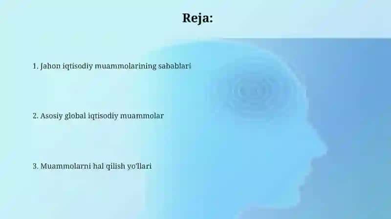 Jahonningglobaliqtisodiymuamolari 2
